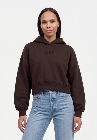 Gap Petite Суичър в кафяво: отпред