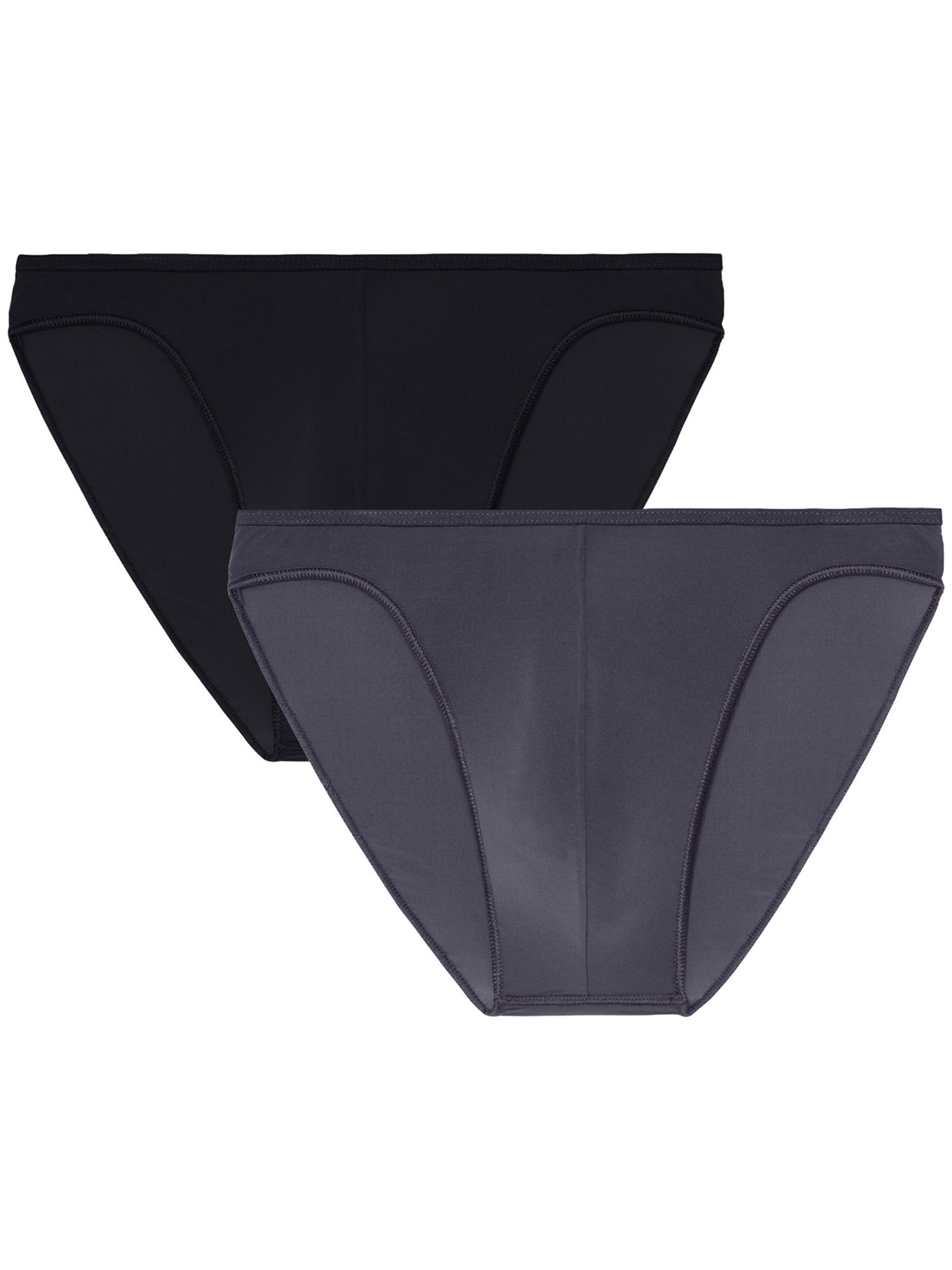 HOM Panty ' Plumes ' in Grey: front
