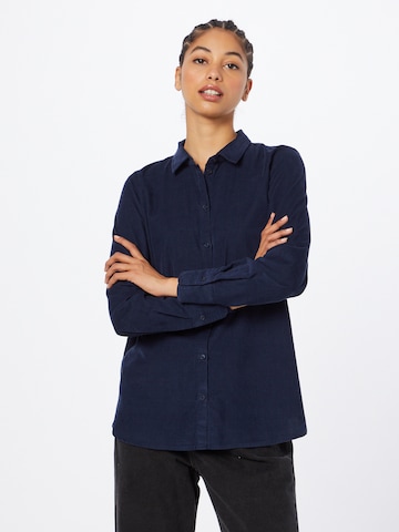 Camicia da donna di ESPRIT in blu: frontale