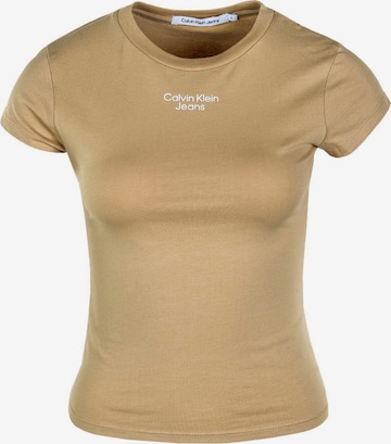 Calvin Klein Jeans Shirt in Beige: voorkant