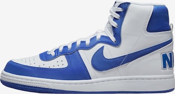Nike Sportswear High-Top Sneakers 'Terminator' in Blue: front