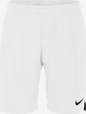 NIKE Regular Workout Pants in White: front