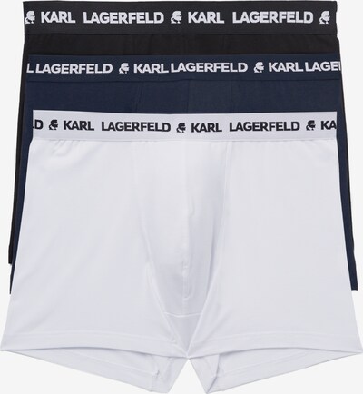Boxeri Karl Lagerfeld pe albastru noapte / negru / alb, Vizualizare produs
