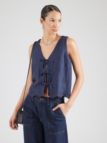 HOLLISTER Blouse in Blue: front