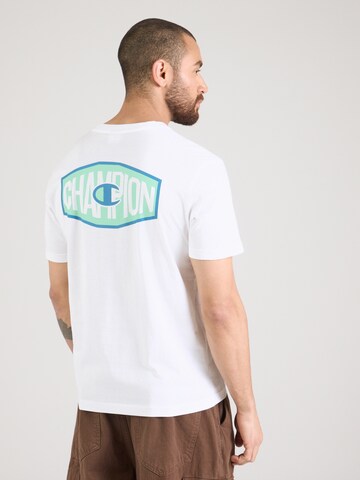 Tricou de la Champion Authentic Athletic Apparel pe alb: față