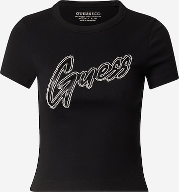 GUESS T-shirt i svart: framsida