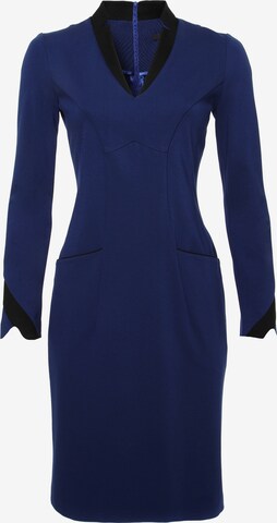 Madam-T Sheath Dress 'KRUTONA' in Blue: front