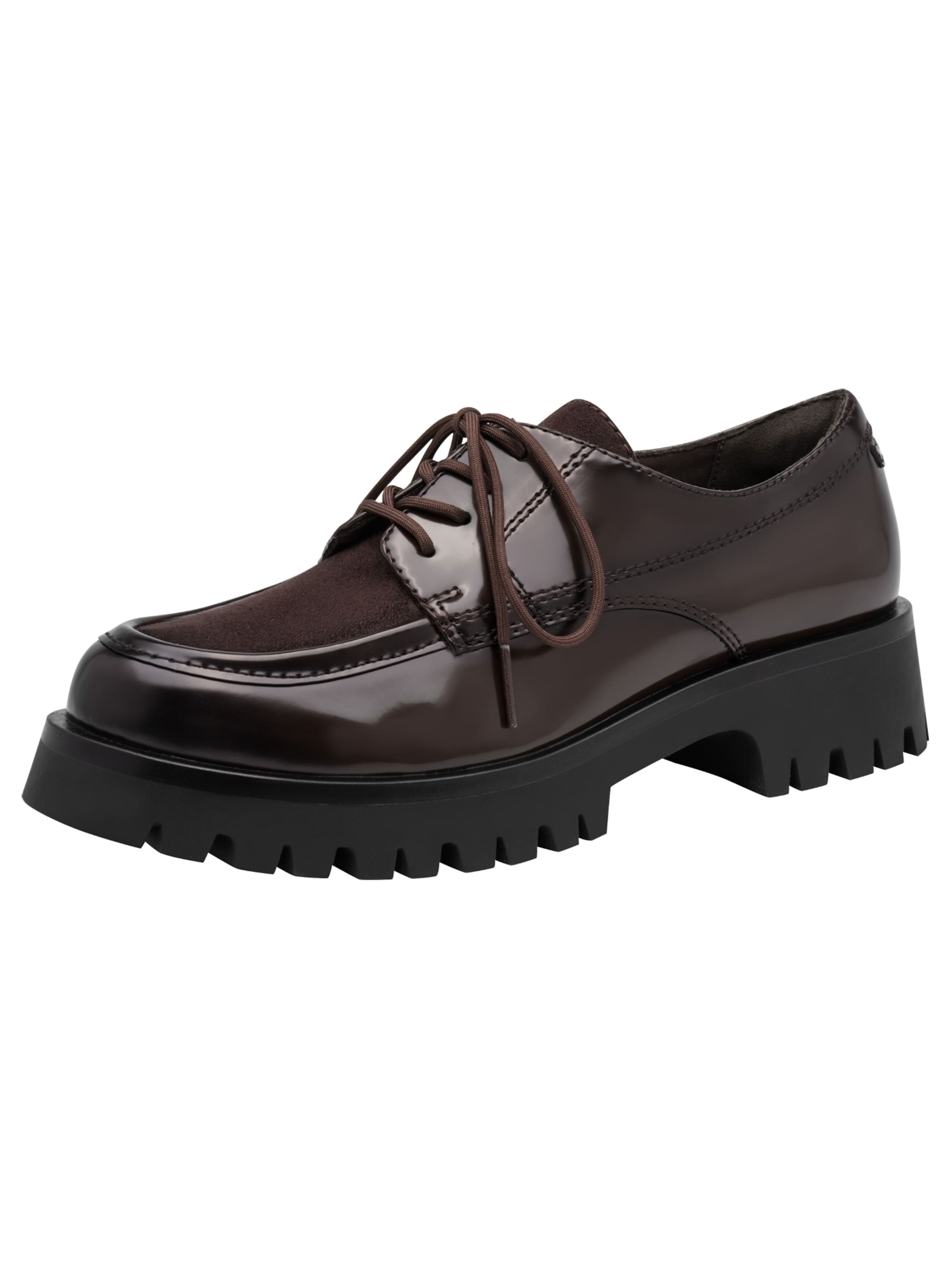 Tamaris Lace-up shoe in Brown: front