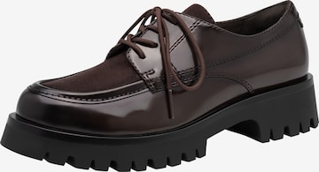 Tamaris Lace-up shoe in Brown: front