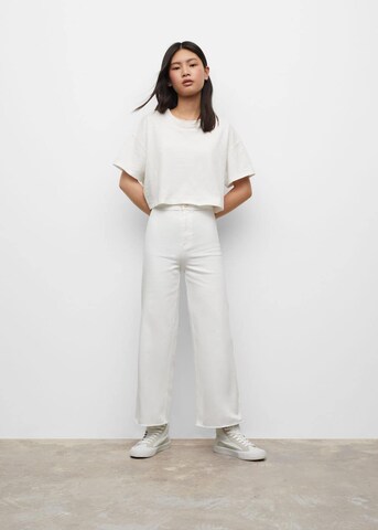 MANGO TEEN Wide leg Jeans 'Marinet' in White