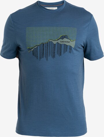 ICEBREAKER Performance Shirt '150 Tech Lite III Pinnac' in Blue: front