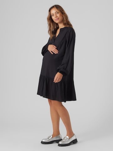 Robe-chemise 'Mercy Lia' MAMALICIOUS en noir