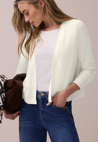 STREET ONE Strickjacke 'Nette' in Weiß: Vorderseite