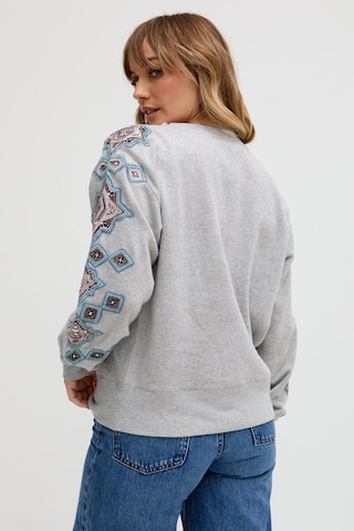 RAFFYA Sweatshirt 'Jewel' in Grey