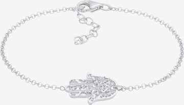 ELLI Bracelet 'Hamsa Hand Fatima' in Silver: front