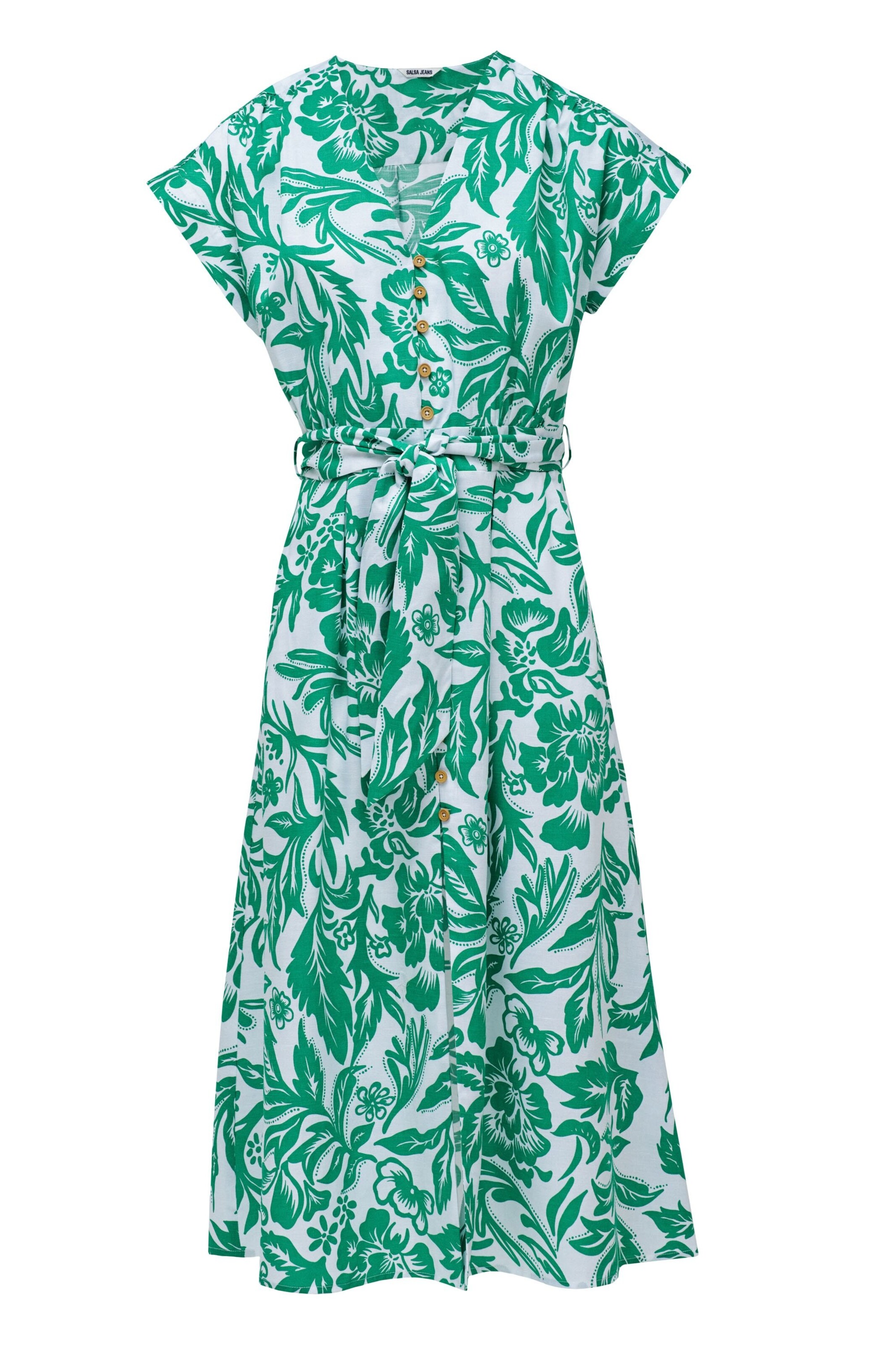 Salsa Jeans Dress in Green: front