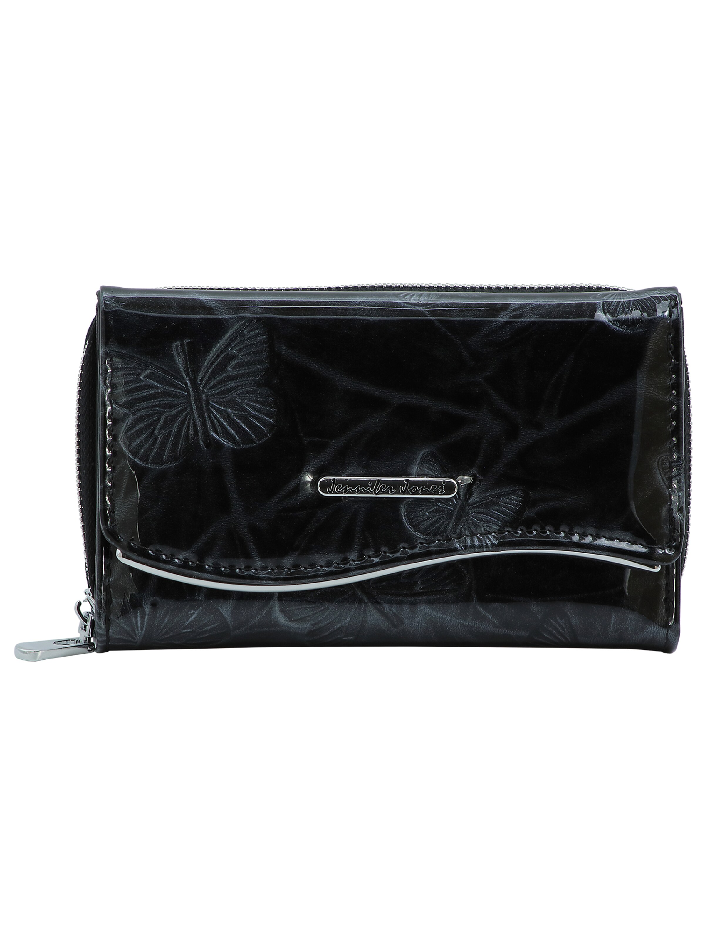 Jennifer Jones Wallet in Black: front
