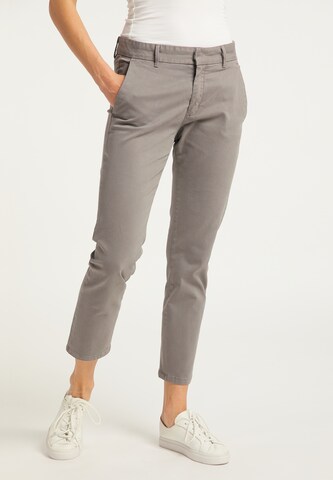 DreiMaster Vintage Slim fit Pants in Grey: front
