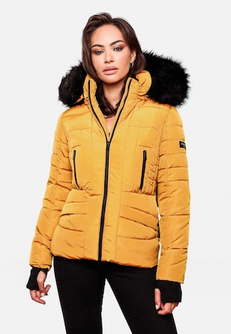 NAVAHOO Winter jacket 'Adele' in Yellow: front