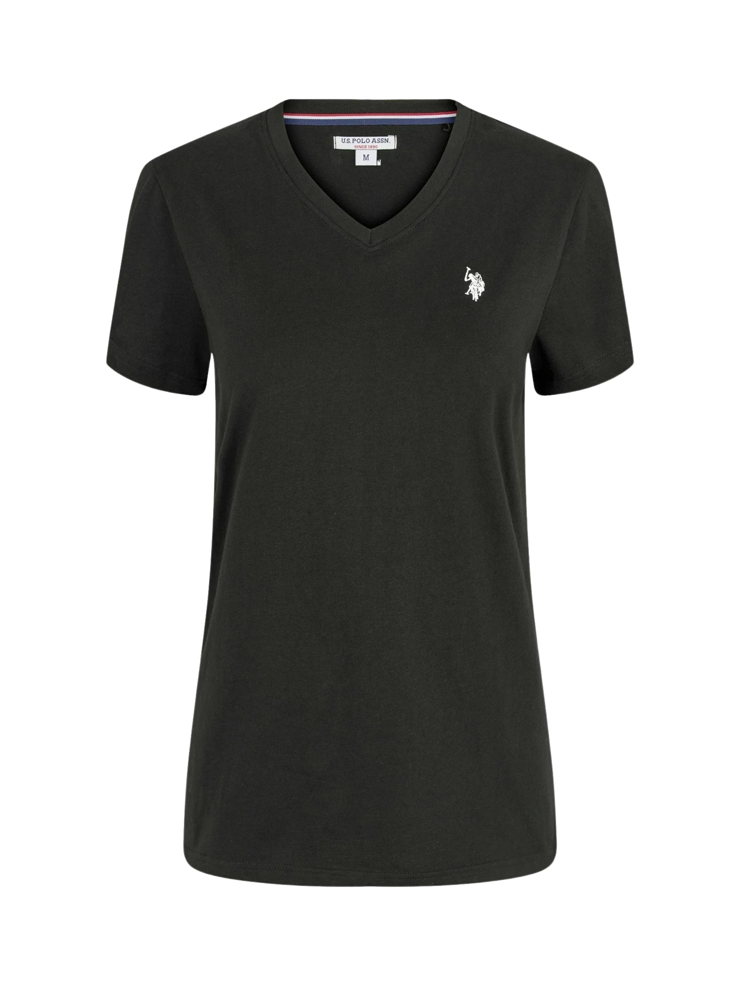 T-shirt U.S. POLO ASSN. en noir : devant
