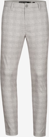Coupe slim Pantalon 'Rodekro' INDICODE JEANS en gris : devant