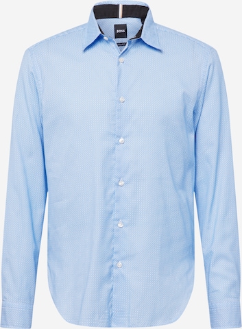 BOSS Regular Fit Hemd 'Liam' in Blau: predná strana