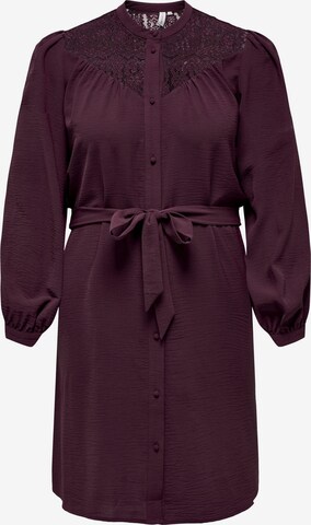 ONLY Carmakoma Shirt Dress in Red: front