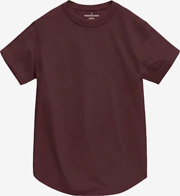 UNORGANIZED BRAND Shirt 'BASIC RUNDER SAUM T25' in Red: front