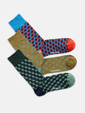 DillySocks Sokken 'Dicing Around' in Groen