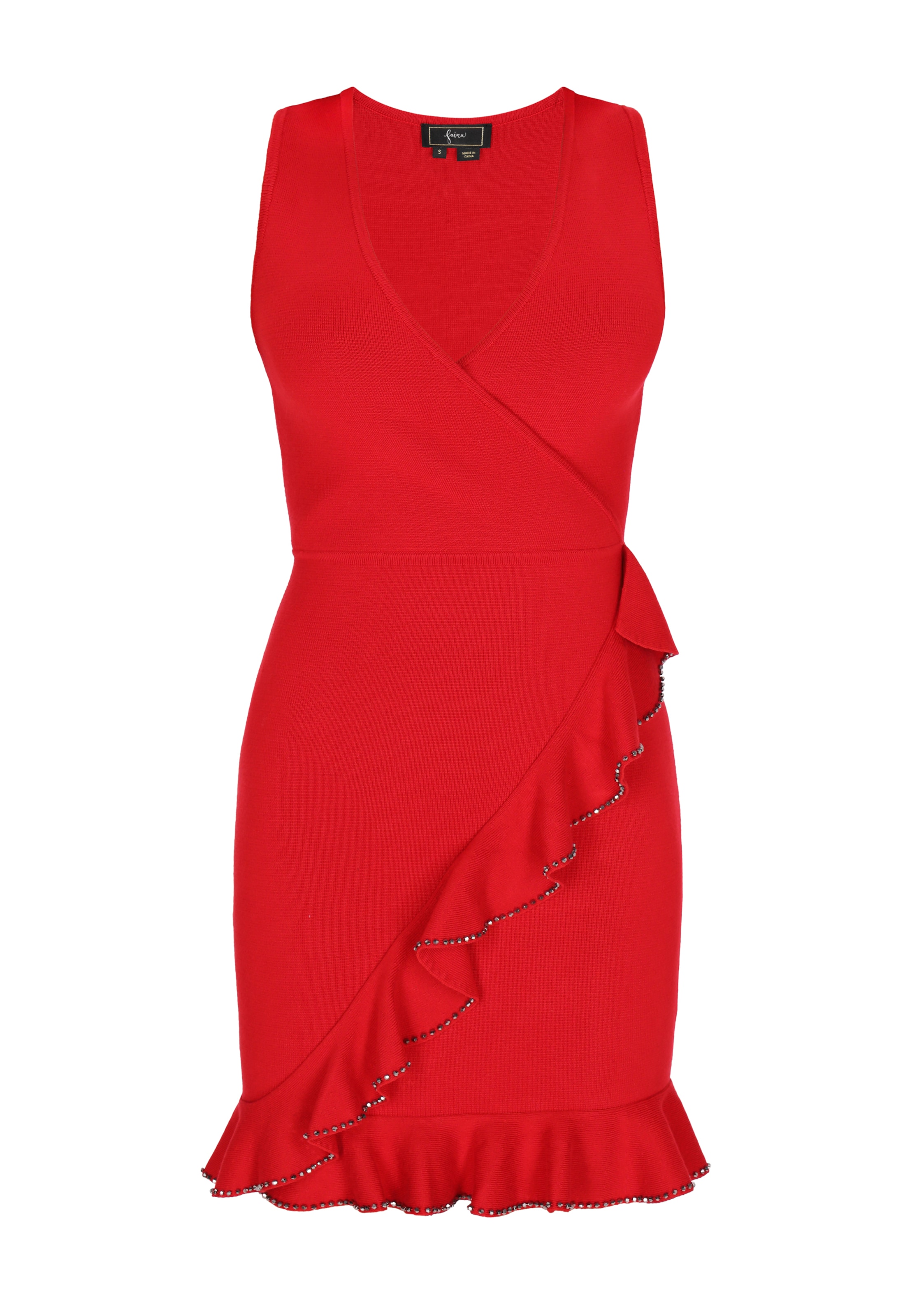 faina Φόρεμα σε κόκκινο: μπροστά