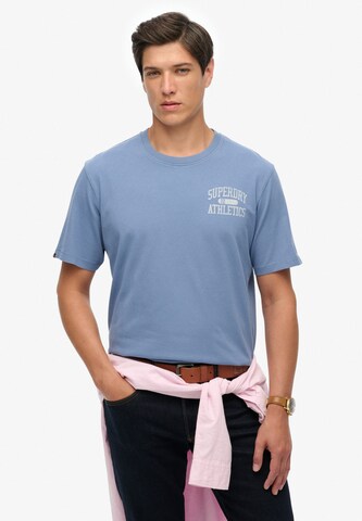 T-Shirt Superdry en bleu : devant