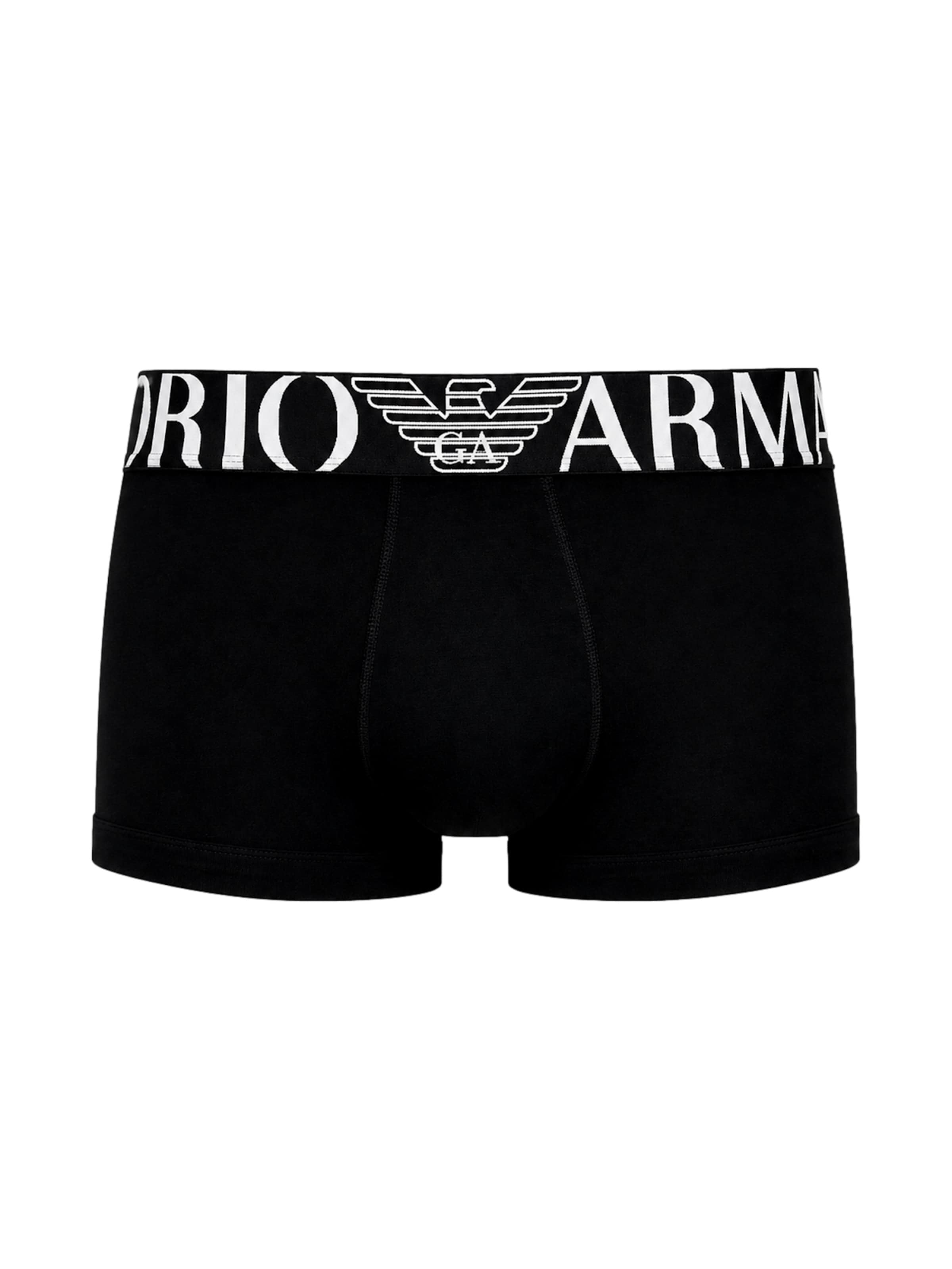 Emporio Armani Boxers en M en noir / blanc, Vue avec produit
