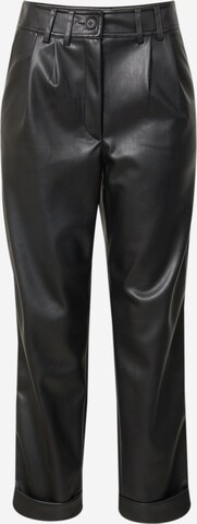 regular Pantaloni con pieghe di River Island in nero: frontale