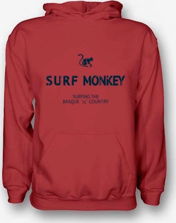 Surf Monkey - Sudadera en rojo: frente