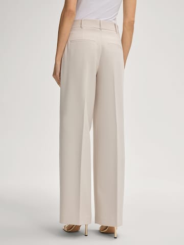 JOOP! Regular Pleat-front trousers 'Paris' in Beige