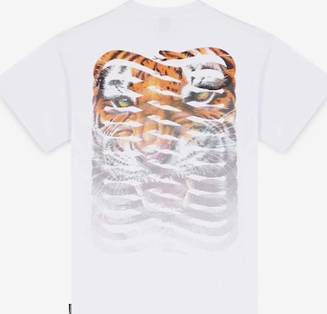 Propaganda T-Shirt 'Ribs Tiger' in Weiß