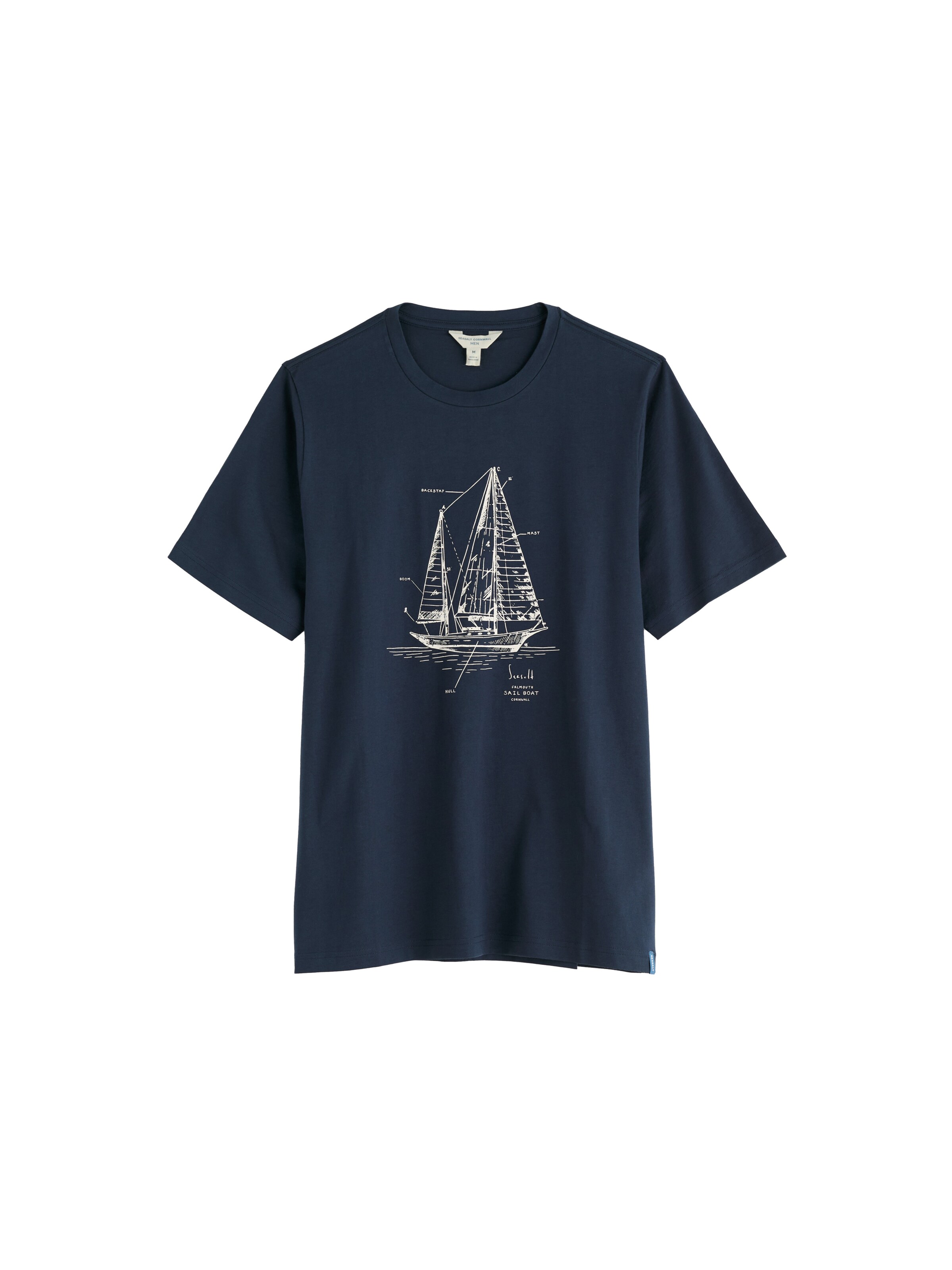 Seasalt Cornwall T-Shirt 'Midwatch' in Blau: Vorderseite