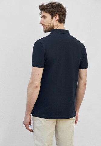 Street One MEN Piquée-Poloshirt in Blau
