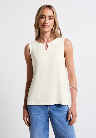 Haut STREET ONE en blanc : devant