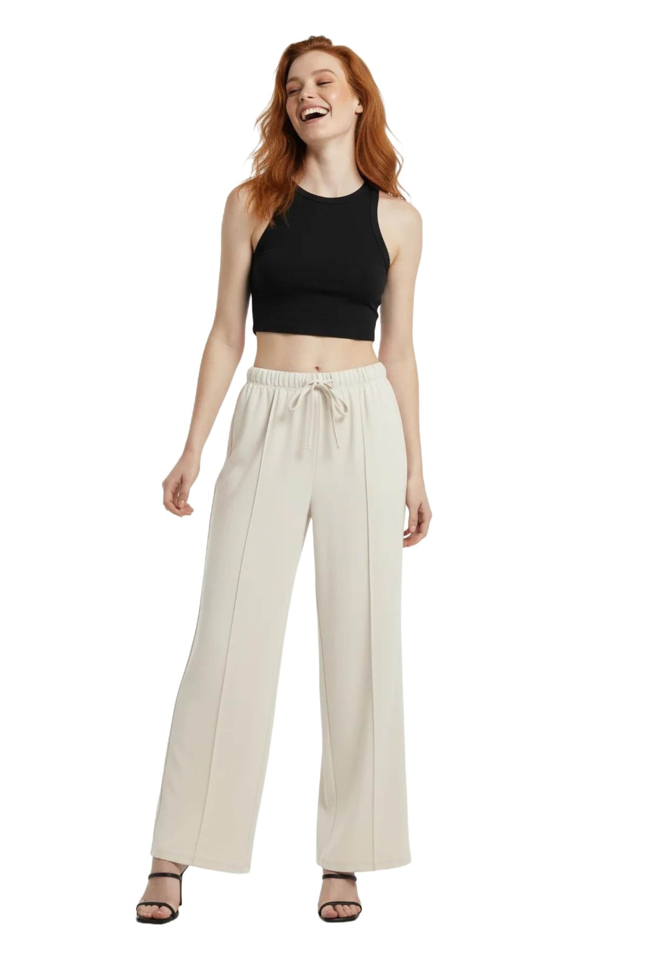 Wide Leg Pantalon No Matter What en beige