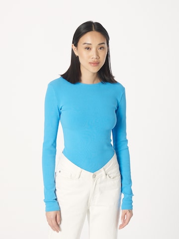 Gina Tricot Shirt bodysuit 'Maggie' in Blue: front