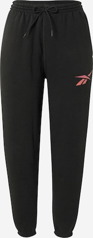 Reebok Sport Спортен панталон 'Vector' в черно: отпред