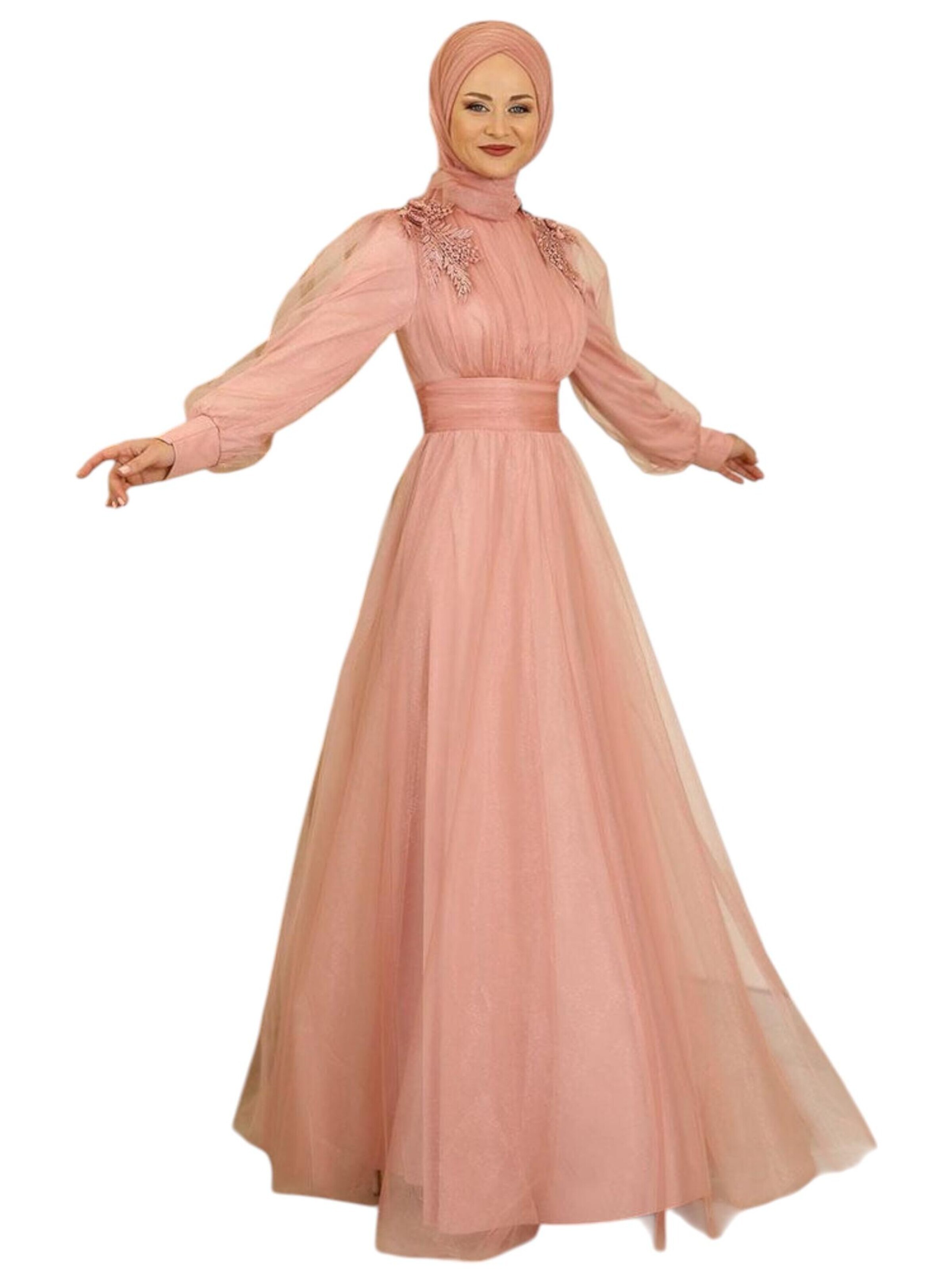 Robe de soirée 'MINEL' fashionshowcase en rose