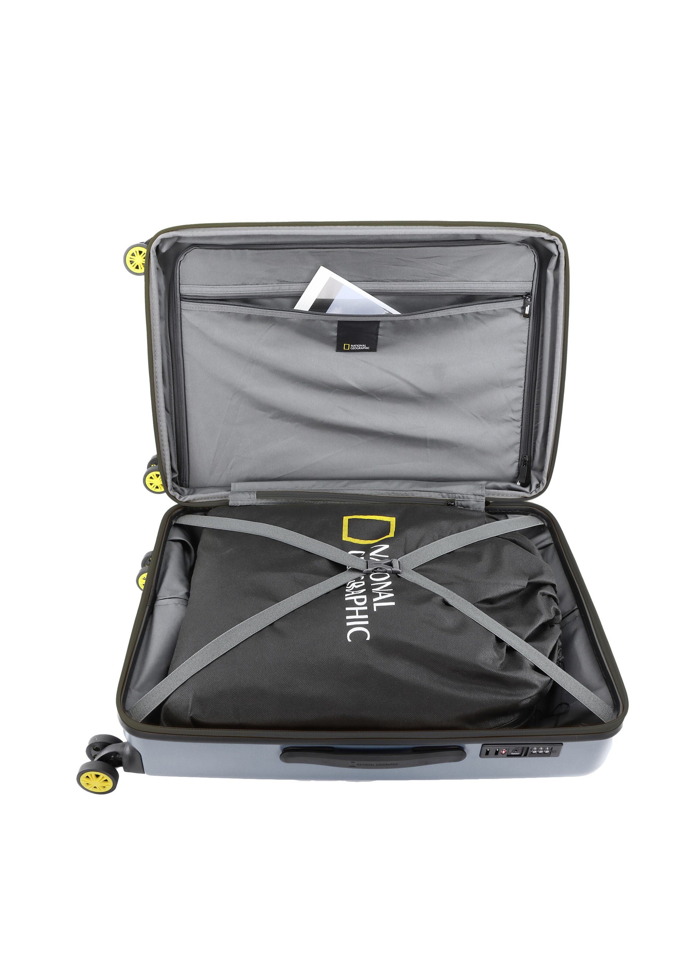 National Geographic Suitcase 'GLOBE' in Silver