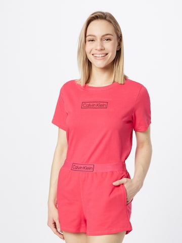 Calvin Klein Underwear Regular Korte pyjama in Roze: voorkant