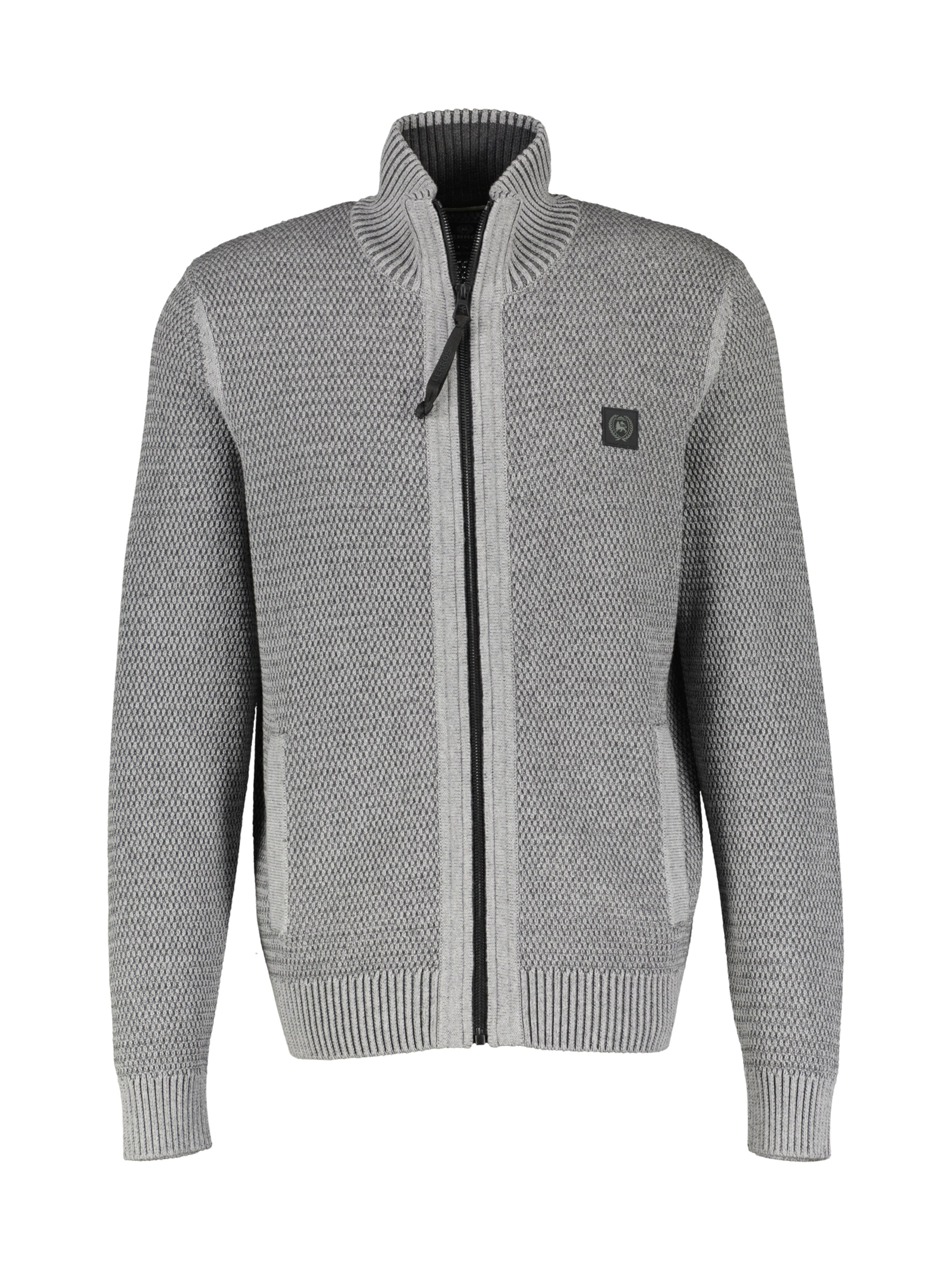 Vestes en maille LERROS en gris : devant