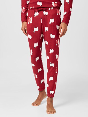 Gilly Hicks Pyjamabroek in Rood: voorkant