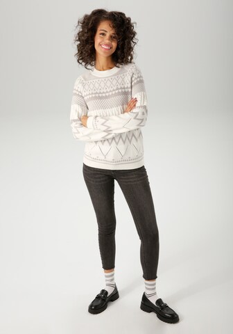 Aniston CASUAL Pullover in Grau