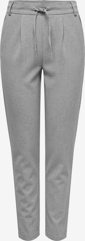 ONLY Tapered Pleat-front trousers 'ONLPOPTRASH-ELISE' in Grey: front