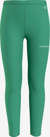 Leggings de la Calvin Klein Jeans pe verde: față